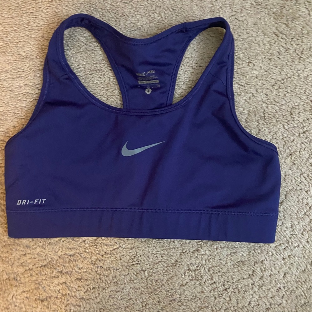 Dark purple Nike sports bra